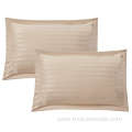 Custom 100% Polyester Microfiber stripe Satin Pillowcase